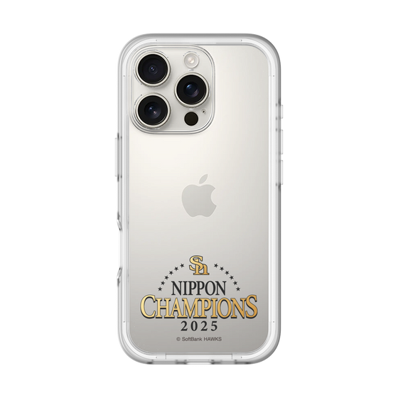 スリムプロテクションプレミアムケース［ 福岡ソフトバンクホークス - NIPPON CHAMPIONS 2025 ロゴ - クリア ］