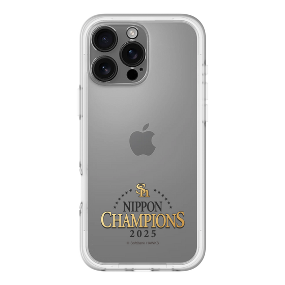 スリムプロテクションプレミアムケース［ 福岡ソフトバンクホークス - NIPPON CHAMPIONS 2025 ロゴ - クリア ］