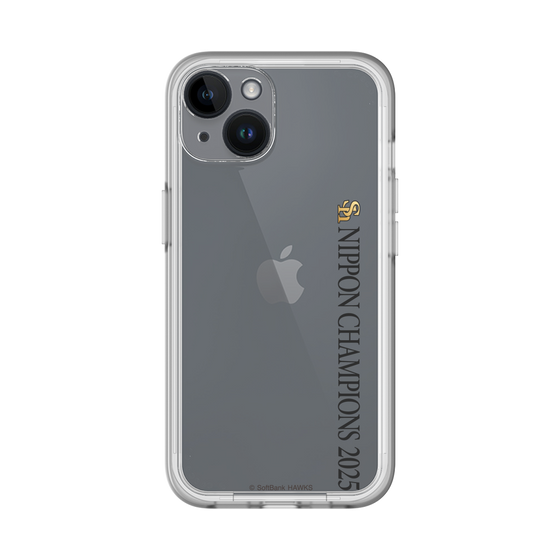 スリムプロテクションプレミアムケース［ 福岡ソフトバンクホークス - NIPPON CHAMPIONS 2025 ロゴ - 縦ロゴ ］