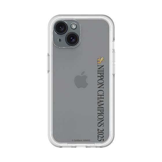 スリムプロテクションプレミアムケース［ 福岡ソフトバンクホークス - NIPPON CHAMPIONS 2025 ロゴ - 縦ロゴ ］