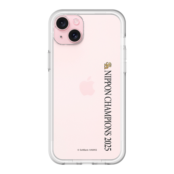 スリムプロテクションプレミアムケース［ 福岡ソフトバンクホークス - NIPPON CHAMPIONS 2025 ロゴ - 縦ロゴ ］