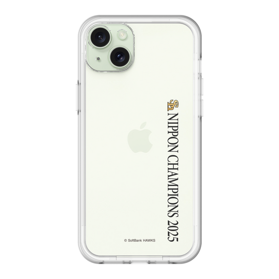 スリムプロテクションプレミアムケース［ 福岡ソフトバンクホークス - NIPPON CHAMPIONS 2025 ロゴ - 縦ロゴ ］