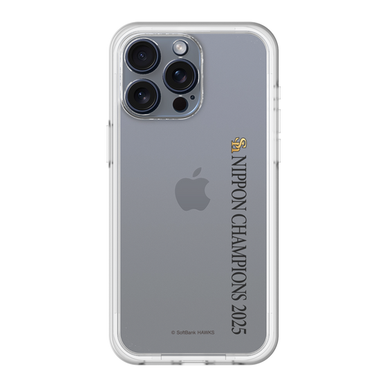 スリムプロテクションプレミアムケース［ 福岡ソフトバンクホークス - NIPPON CHAMPIONS 2025 ロゴ - 縦ロゴ ］