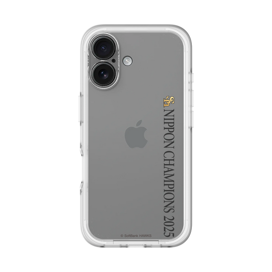 スリムプロテクションプレミアムケース［ 福岡ソフトバンクホークス - NIPPON CHAMPIONS 2025 ロゴ - 縦ロゴ ］