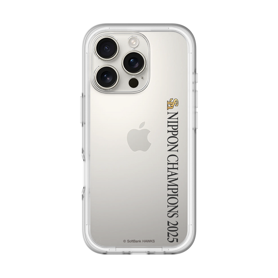 スリムプロテクションプレミアムケース［ 福岡ソフトバンクホークス - NIPPON CHAMPIONS 2025 ロゴ - 縦ロゴ ］