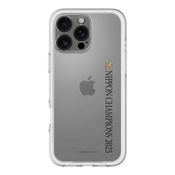 スリムプロテクションプレミアムケース［ 福岡ソフトバンクホークス - NIPPON CHAMPIONS 2025 ロゴ - 縦ロゴ ］