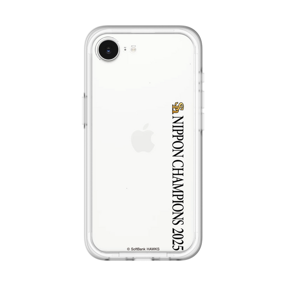 スリムプロテクションプレミアムケース［ 福岡ソフトバンクホークス - NIPPON CHAMPIONS 2025 ロゴ - 縦ロゴ ］