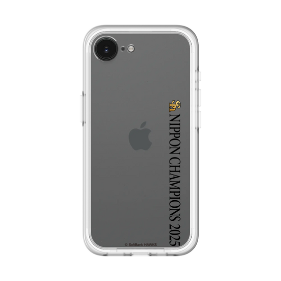 スリムプロテクションプレミアムケース［ 福岡ソフトバンクホークス - NIPPON CHAMPIONS 2025 ロゴ - 縦ロゴ ］