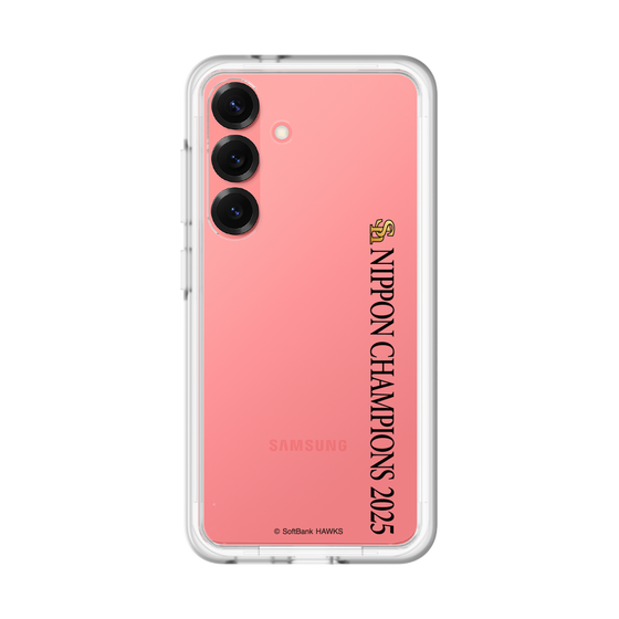 スリムプロテクションプレミアムケース［ 福岡ソフトバンクホークス - NIPPON CHAMPIONS 2025 ロゴ - 縦ロゴ ］