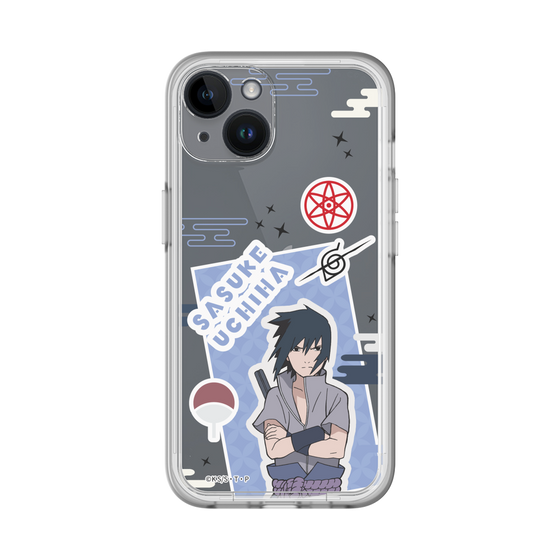 スリムプロテクションプレミアムケース［ NARUTO -ナルト- 疾風伝 - ステッカー - うちはサスケ ］