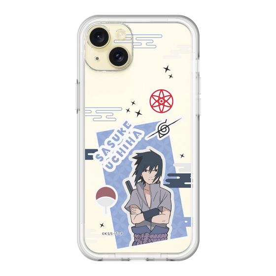 スリムプロテクションプレミアムケース［ NARUTO -ナルト- 疾風伝 - ステッカー - うちはサスケ ］