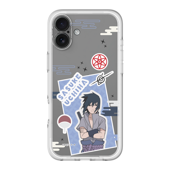 スリムプロテクションプレミアムケース［ NARUTO -ナルト- 疾風伝 - ステッカー - うちはサスケ ］