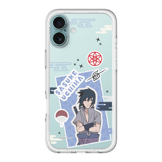 スリムプロテクションプレミアムケース［ NARUTO -ナルト- 疾風伝 - ステッカー - うちはサスケ ］