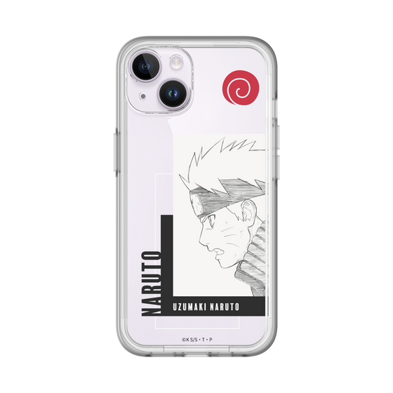 スリムプロテクションプレミアムケース［ NARUTO -ナルト- 疾風伝 - うずまきナルト - 線画 ］