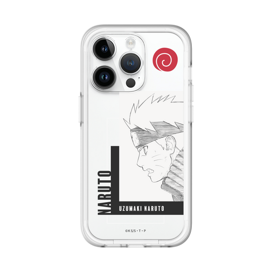 スリムプロテクションプレミアムケース［ NARUTO -ナルト- 疾風伝 - うずまきナルト - 線画 ］