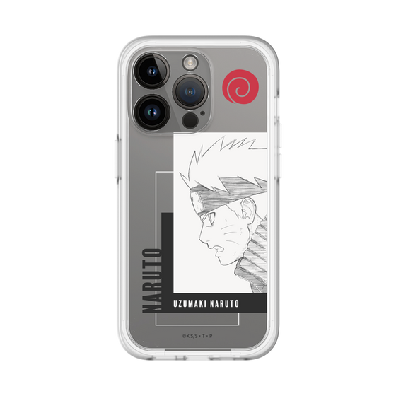 スリムプロテクションプレミアムケース［ NARUTO -ナルト- 疾風伝 - うずまきナルト - 線画 ］