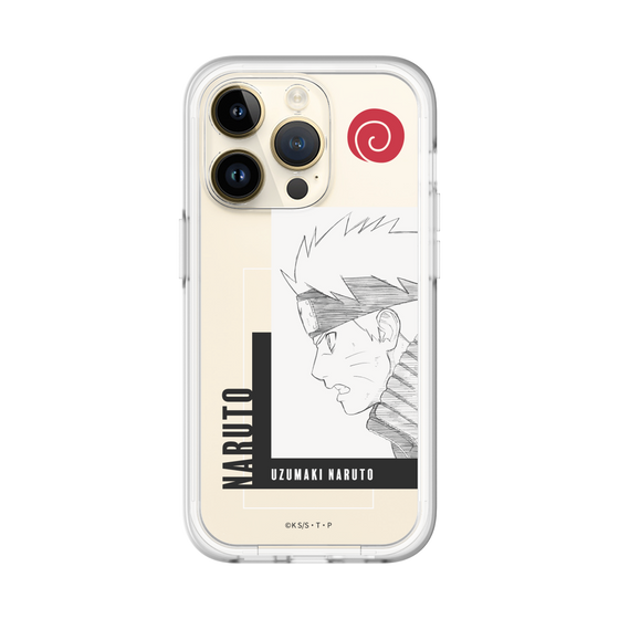 スリムプロテクションプレミアムケース［ NARUTO -ナルト- 疾風伝 - うずまきナルト - 線画 ］