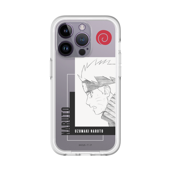 スリムプロテクションプレミアムケース［ NARUTO -ナルト- 疾風伝 - うずまきナルト - 線画 ］