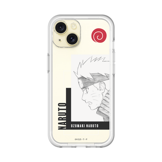 スリムプロテクションプレミアムケース［ NARUTO -ナルト- 疾風伝 - うずまきナルト - 線画 ］