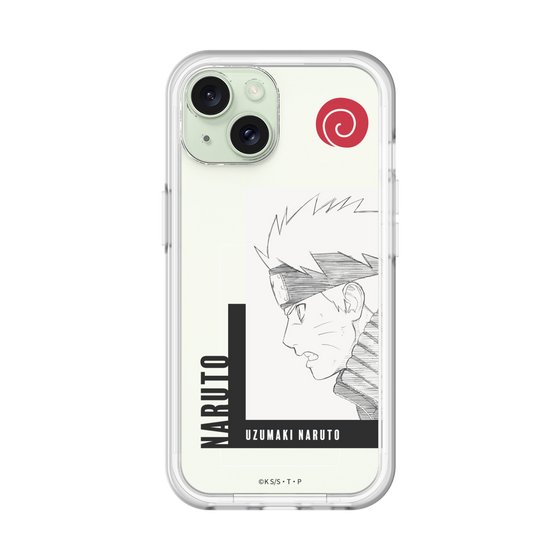 スリムプロテクションプレミアムケース［ NARUTO -ナルト- 疾風伝 - うずまきナルト - 線画 ］