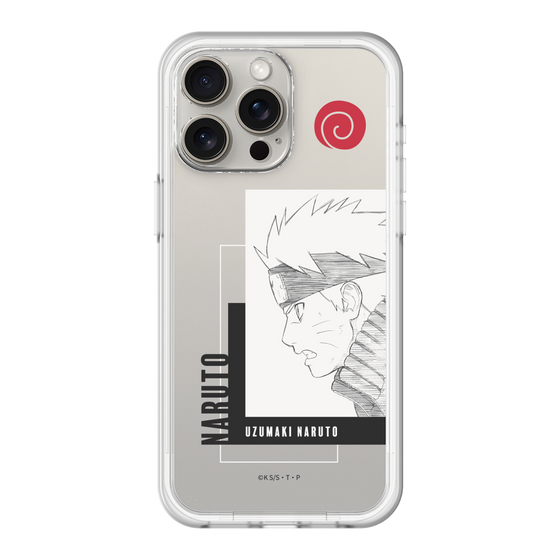 スリムプロテクションプレミアムケース［ NARUTO -ナルト- 疾風伝 - うずまきナルト - 線画 ］