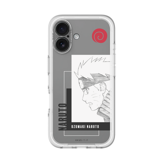 スリムプロテクションプレミアムケース［ NARUTO -ナルト- 疾風伝 - うずまきナルト - 線画 ］