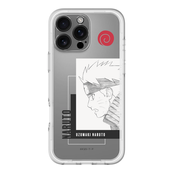 スリムプロテクションプレミアムケース［ NARUTO -ナルト- 疾風伝 - うずまきナルト - 線画 ］
