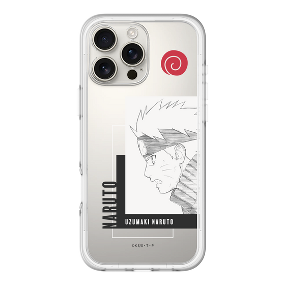 スリムプロテクションプレミアムケース［ NARUTO -ナルト- 疾風伝 - うずまきナルト - 線画 ］