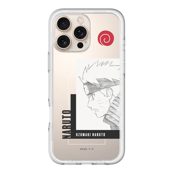 スリムプロテクションプレミアムケース［ NARUTO -ナルト- 疾風伝 - うずまきナルト - 線画 ］