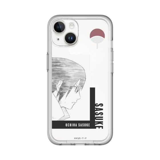 スリムプロテクションプレミアムケース［ NARUTO -ナルト- 疾風伝 - うちはサスケ - 線画 ］