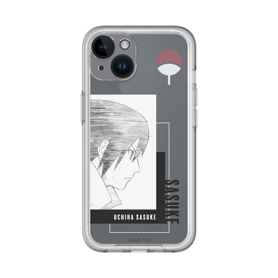 スリムプロテクションプレミアムケース［ NARUTO -ナルト- 疾風伝 - うちはサスケ - 線画 ］
