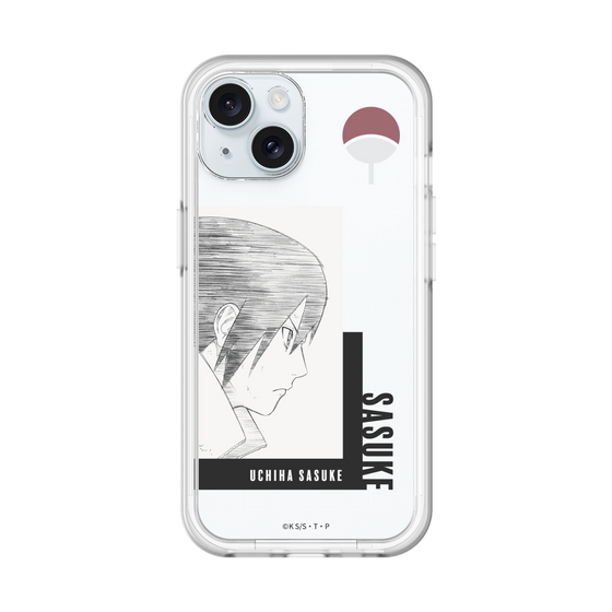 スリムプロテクションプレミアムケース［ NARUTO -ナルト- 疾風伝 - うちはサスケ - 線画 ］