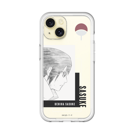 スリムプロテクションプレミアムケース［ NARUTO -ナルト- 疾風伝 - うちはサスケ - 線画 ］