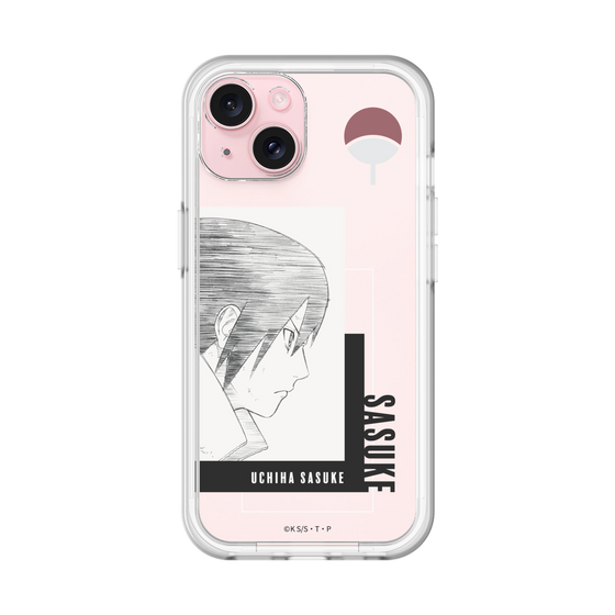 スリムプロテクションプレミアムケース［ NARUTO -ナルト- 疾風伝 - うちはサスケ - 線画 ］