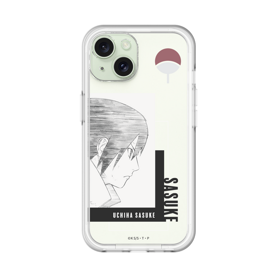 スリムプロテクションプレミアムケース［ NARUTO -ナルト- 疾風伝 - うちはサスケ - 線画 ］