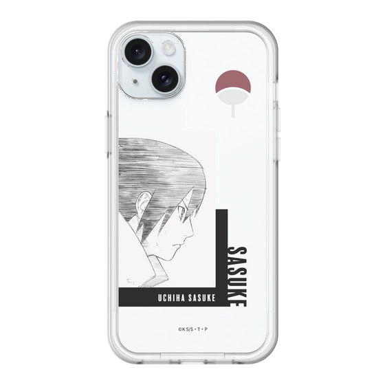 スリムプロテクションプレミアムケース［ NARUTO -ナルト- 疾風伝 - うちはサスケ - 線画 ］