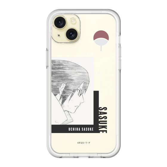 スリムプロテクションプレミアムケース［ NARUTO -ナルト- 疾風伝 - うちはサスケ - 線画 ］