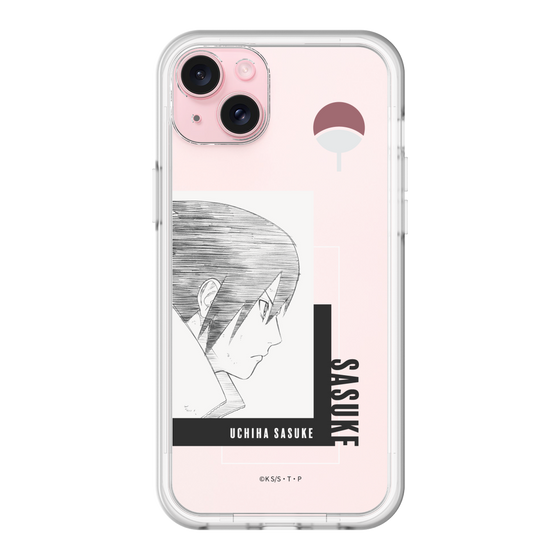 スリムプロテクションプレミアムケース［ NARUTO -ナルト- 疾風伝 - うちはサスケ - 線画 ］