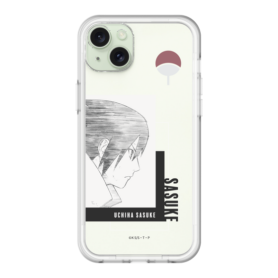 スリムプロテクションプレミアムケース［ NARUTO -ナルト- 疾風伝 - うちはサスケ - 線画 ］