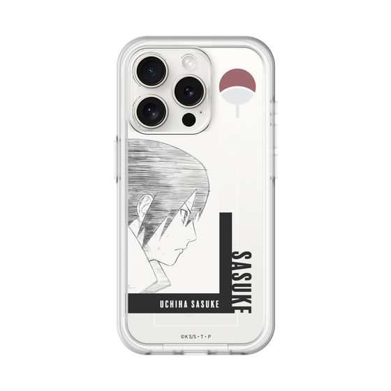 スリムプロテクションプレミアムケース［ NARUTO -ナルト- 疾風伝 - うちはサスケ - 線画 ］