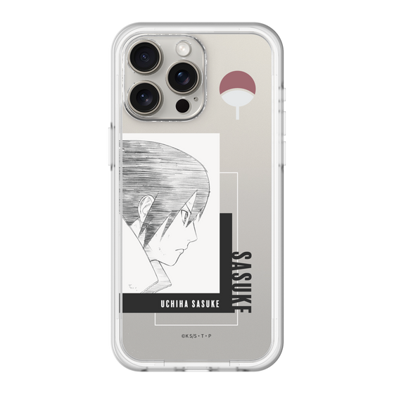 スリムプロテクションプレミアムケース［ NARUTO -ナルト- 疾風伝 - うちはサスケ - 線画 ］