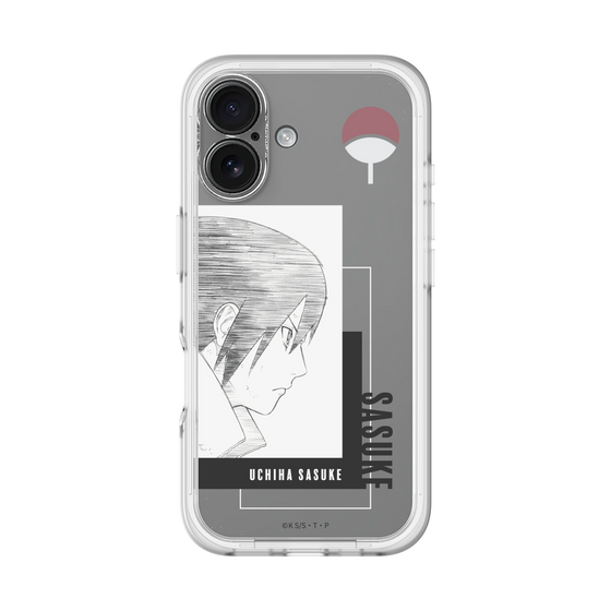 スリムプロテクションプレミアムケース［ NARUTO -ナルト- 疾風伝 - うちはサスケ - 線画 ］