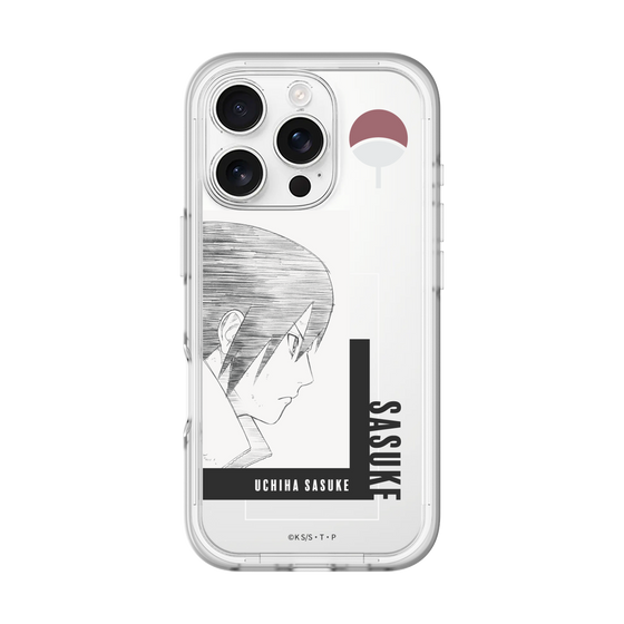 スリムプロテクションプレミアムケース［ NARUTO -ナルト- 疾風伝 - うちはサスケ - 線画 ］