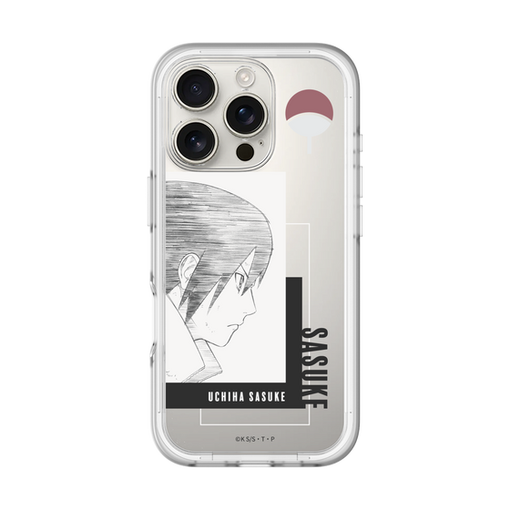 スリムプロテクションプレミアムケース［ NARUTO -ナルト- 疾風伝 - うちはサスケ - 線画 ］