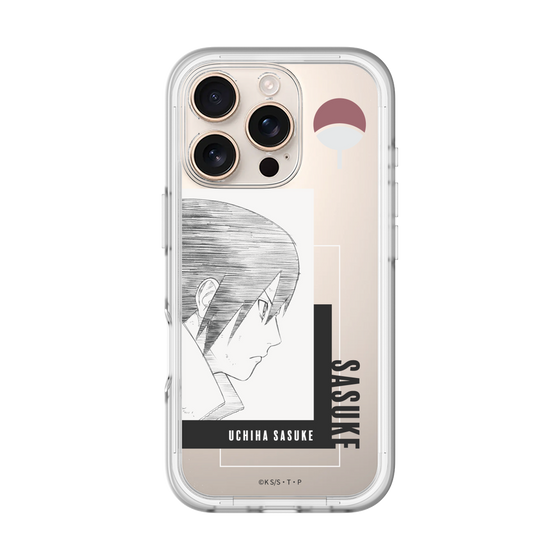 スリムプロテクションプレミアムケース［ NARUTO -ナルト- 疾風伝 - うちはサスケ - 線画 ］