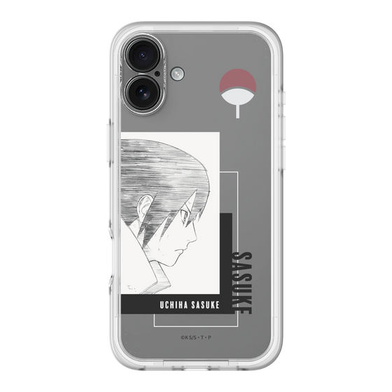 スリムプロテクションプレミアムケース［ NARUTO -ナルト- 疾風伝 - うちはサスケ - 線画 ］