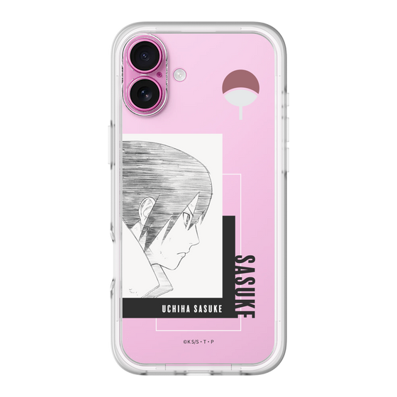 スリムプロテクションプレミアムケース［ NARUTO -ナルト- 疾風伝 - うちはサスケ - 線画 ］