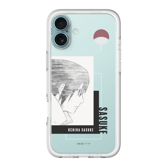 スリムプロテクションプレミアムケース［ NARUTO -ナルト- 疾風伝 - うちはサスケ - 線画 ］