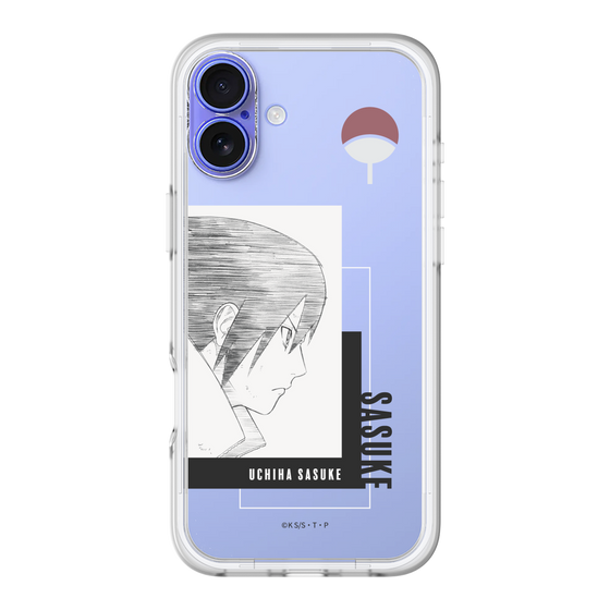 スリムプロテクションプレミアムケース［ NARUTO -ナルト- 疾風伝 - うちはサスケ - 線画 ］
