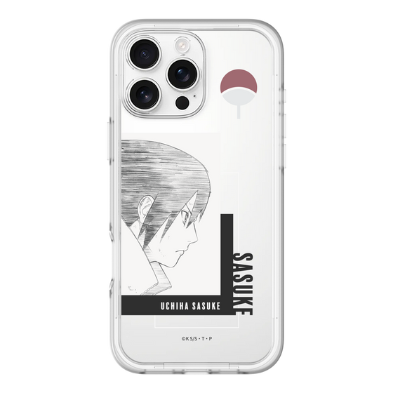 スリムプロテクションプレミアムケース［ NARUTO -ナルト- 疾風伝 - うちはサスケ - 線画 ］